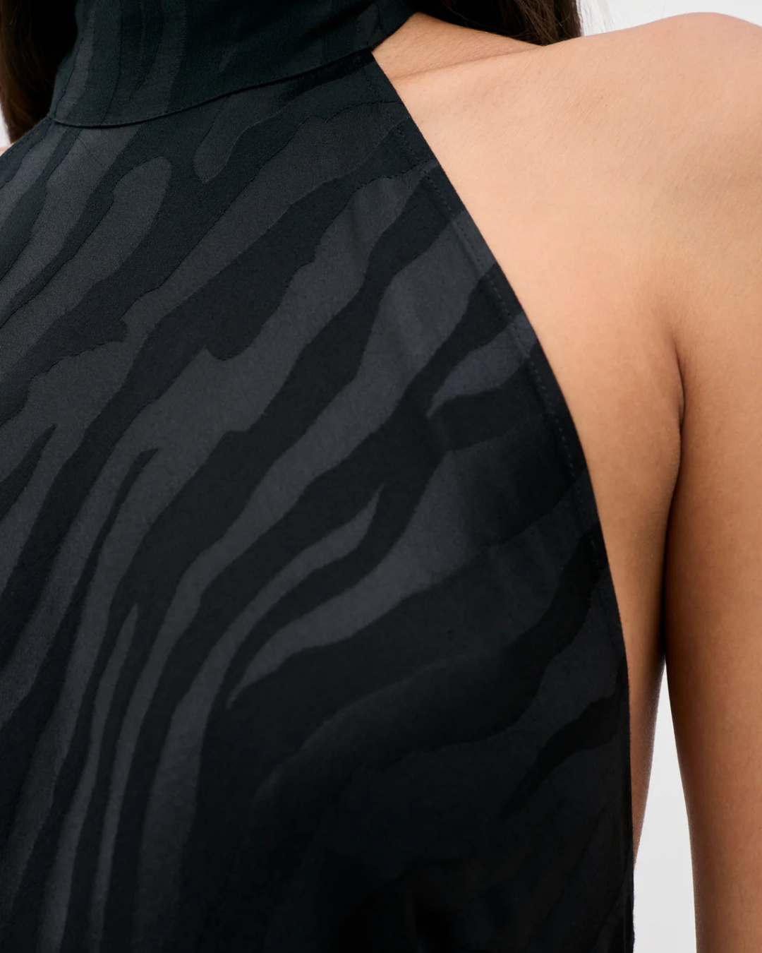 Maura Dress in Cooper Jacquard Black by RIXO