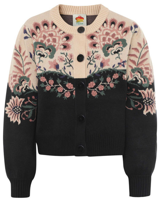 Belle Garden Mixed Knit Cardigan by FARM Rio