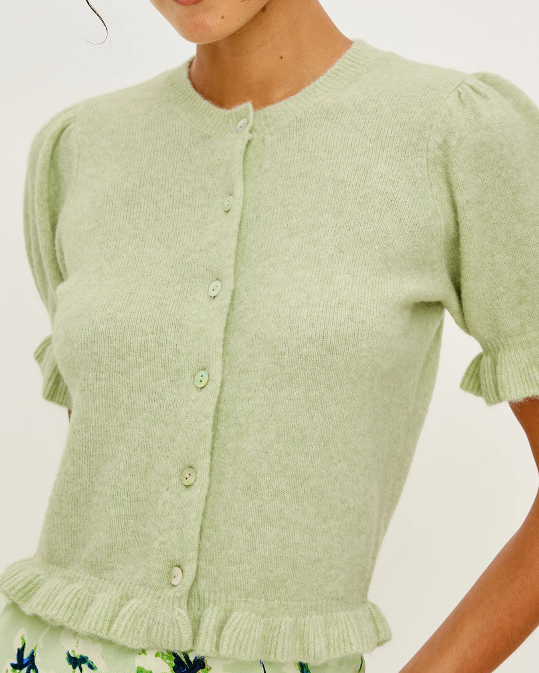 Lora Short Sleeve Cardigan in Julep by Rails