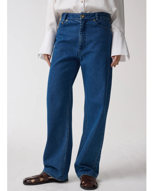Dylan Classic Slim Straight Jeans in Midwash by AKYN