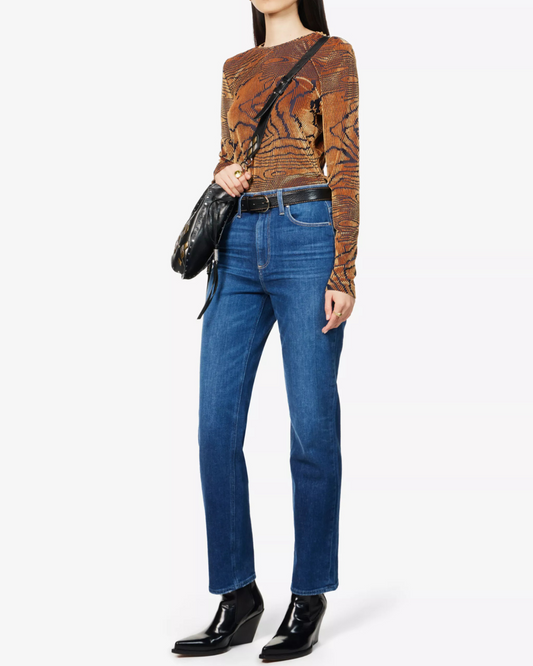 Noella High Rise Relaxed Straight Leg Jean by Paige