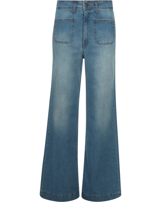 Edna Pant in Light Denim by Maison Hotel