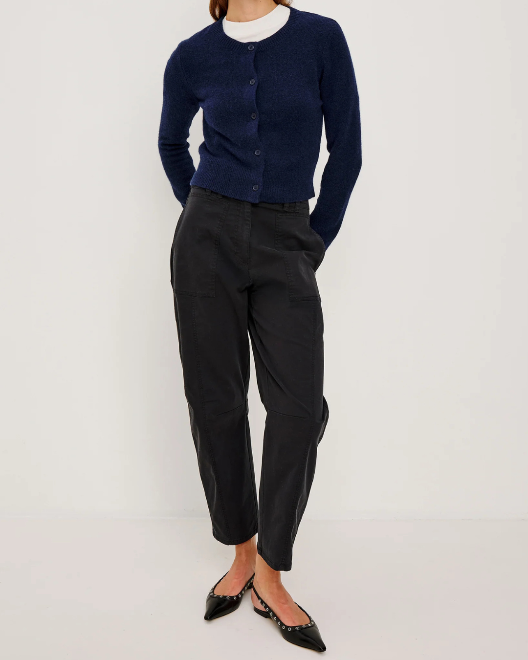 Lunar Pant in Washed Black by Rails