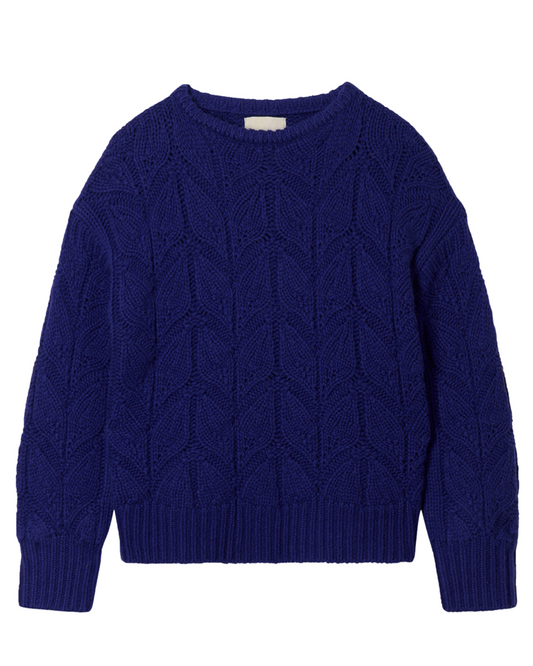 Leaf Crew Jumper in Dark Violet by Jumper 1234