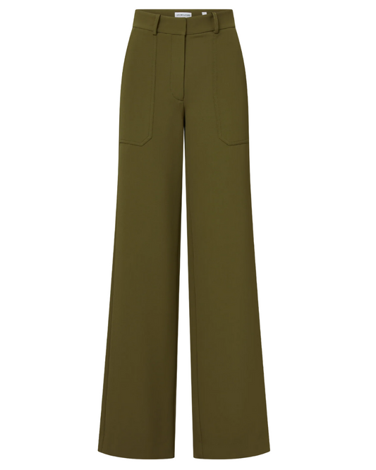 Cole Wide Leg Pant in Cypress by Veronica Beard
