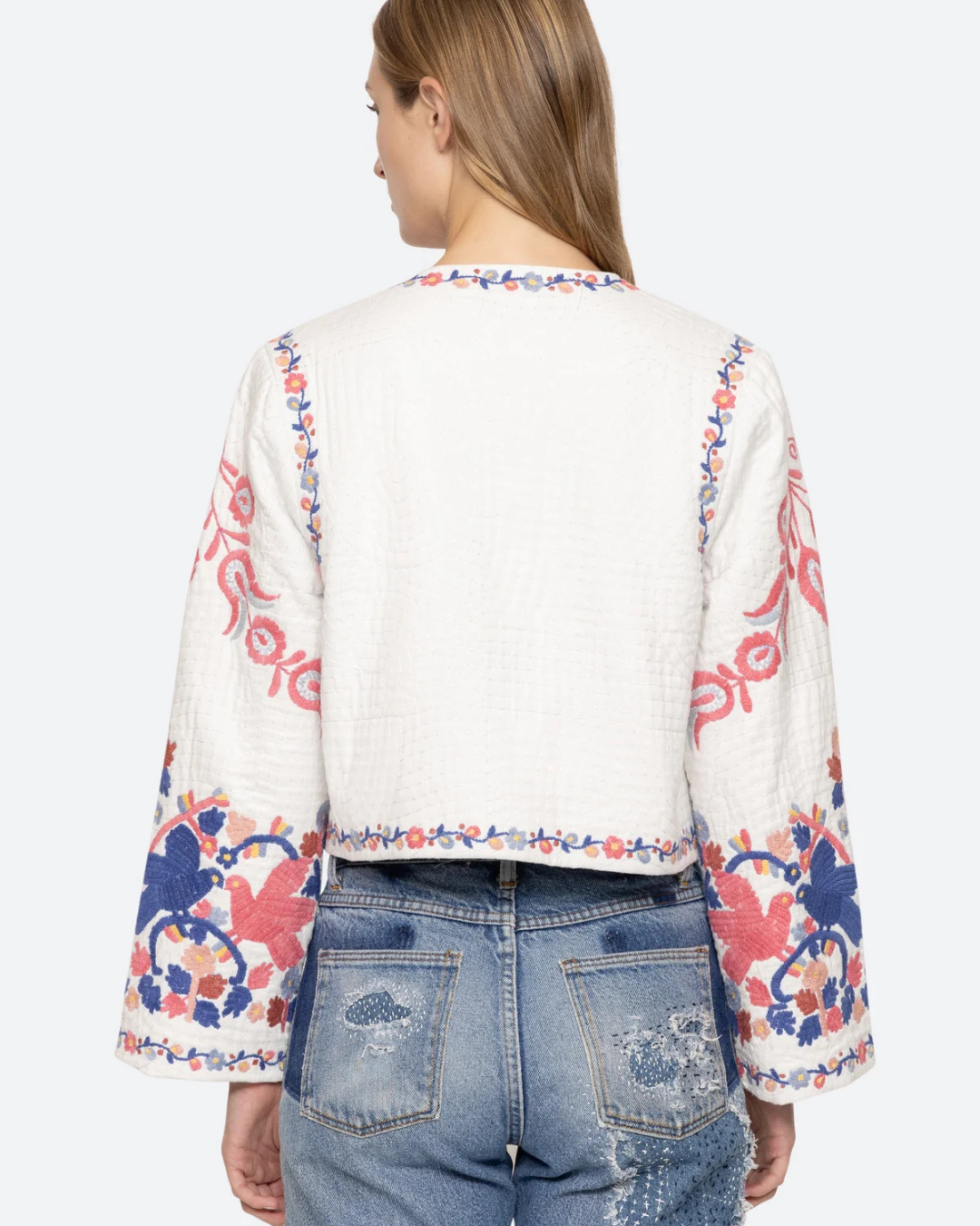 Eevi Embroidered Twill Jacket by Sea New York