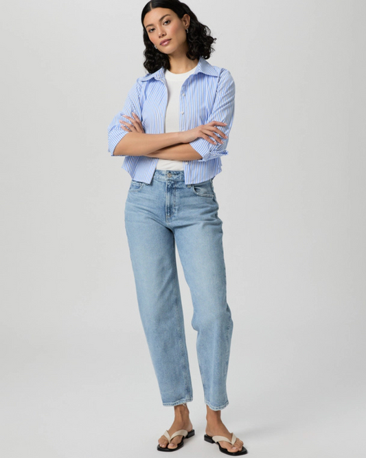 Alexis Barrel Leg Jean in Verse by Paige