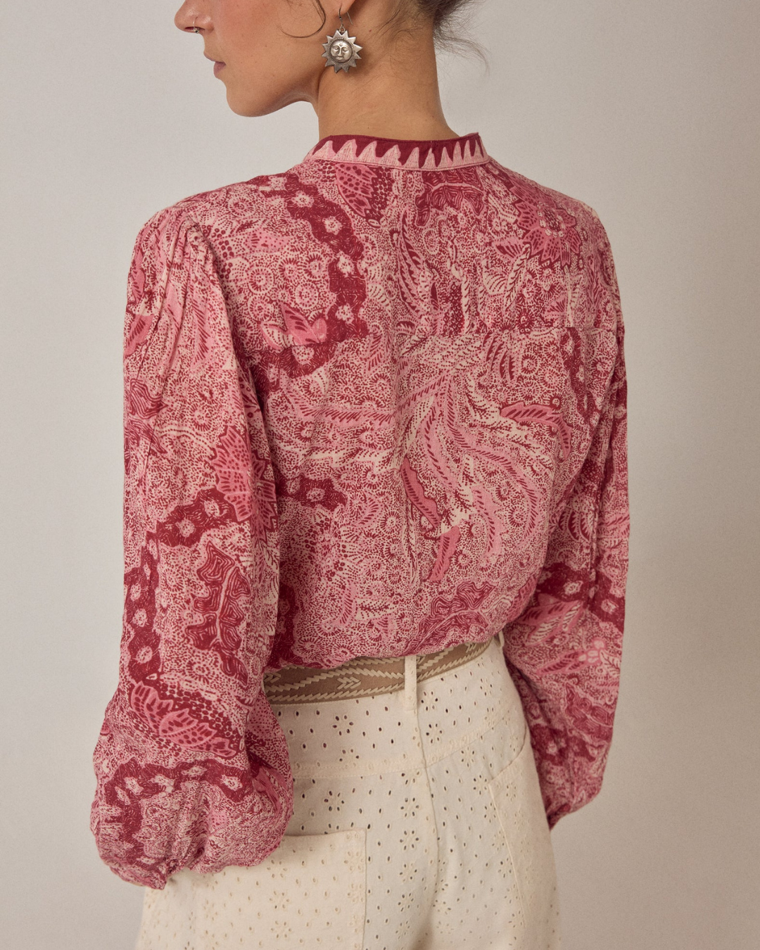 Gaia Blouse in Volcano by Maison Hotel