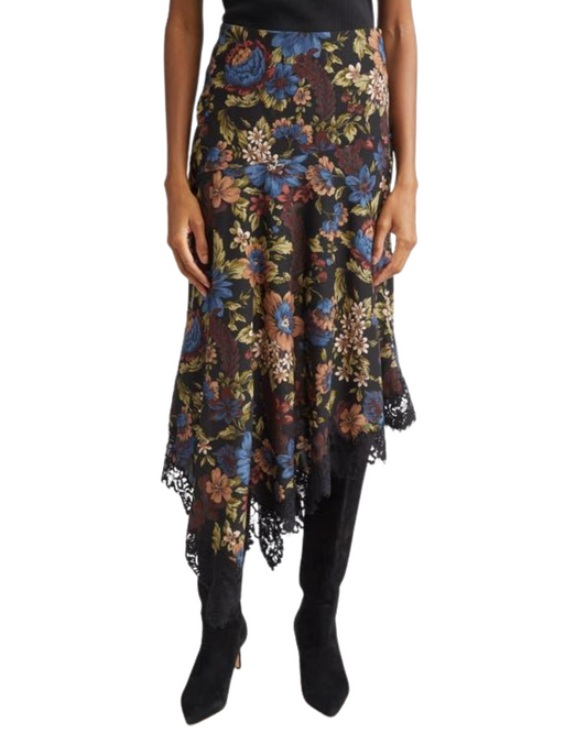 Rosemary Silk Skirt by Veronica Beard