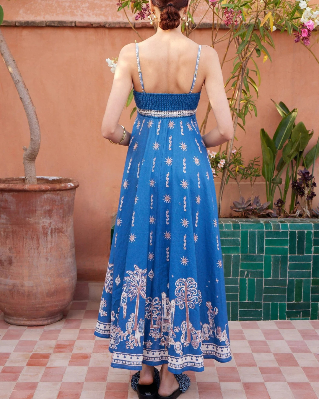 Acacia Sundress in Blue by Alemais
