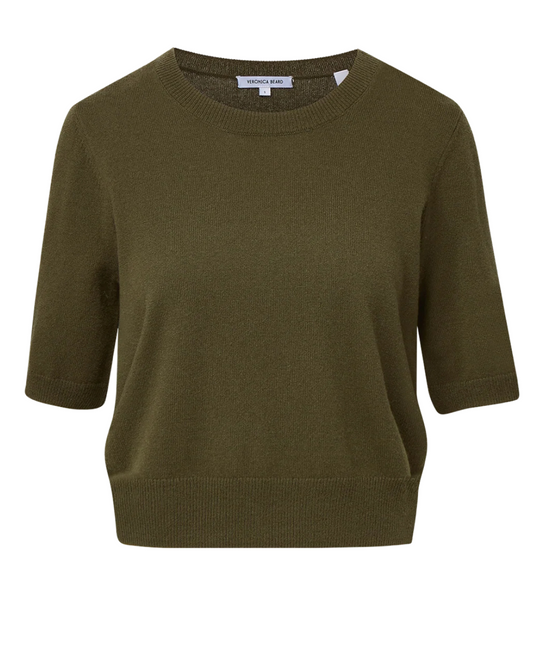 Shana Cashmere Sweater in Cypress by Veronica Beard