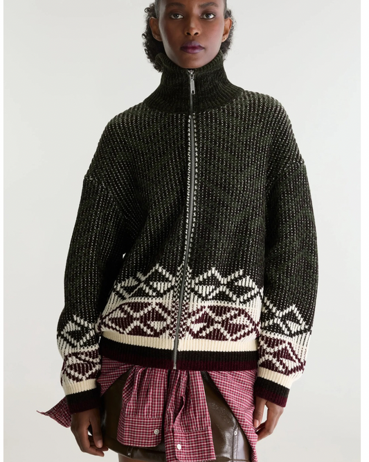 Alve Zipper Cardigan by Bellerose