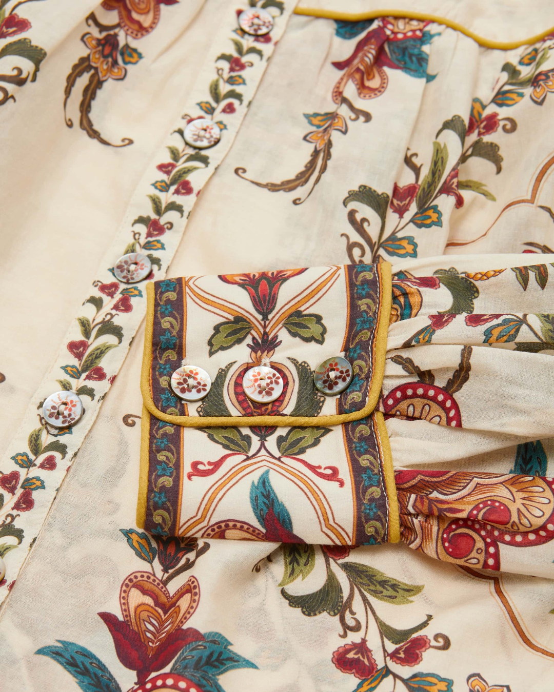 Majestic Hearts Cream Blouse by Farm Rio