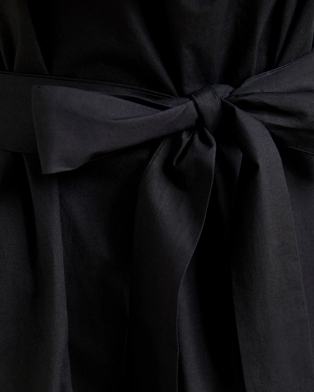 Joyce Belted Ruffle Dress in Black by Essentiel Antwerp