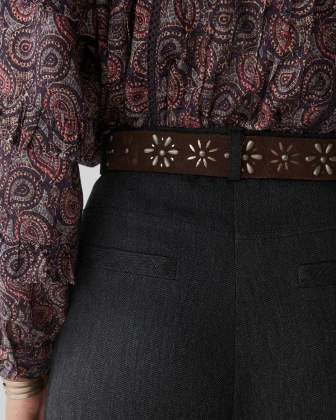 Daisy Belt in Prado Brown by Maison Hotel