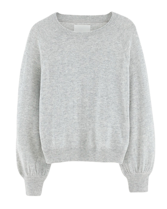 Spanne Crewneck Sweater in Light Grey by Bellerose