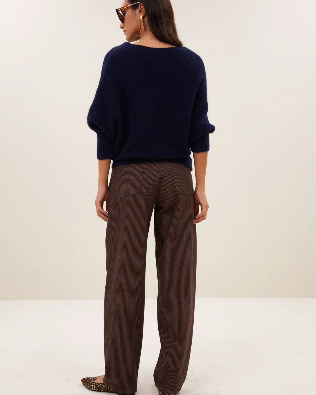 Lew Stripe Jeans in Copper Stripe by by-bar
