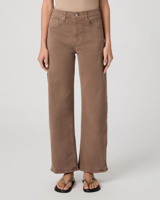 Arellia Skimmer Barrel Leg Jeans in Vintage Canewood by PAIGE
