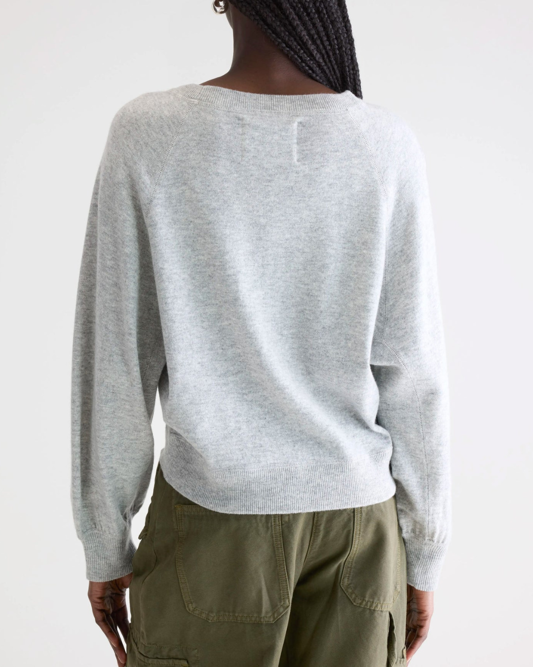 Spanne Crewneck Sweater in Light Grey by Bellerose