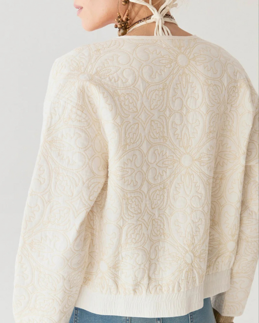 Boticcelli Jacket in Tesela Ivory by Maison Hotel