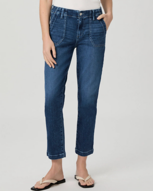 Mayslie Straight Ankle Jeans in Dresden by Paige