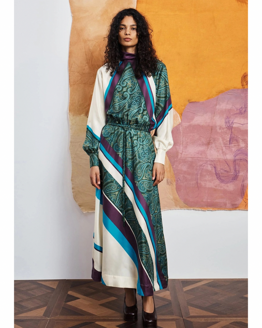 Joni Silk Midi Dress by Alemais