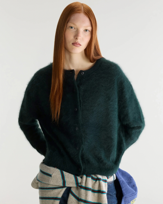 Dathan Angora Blend Cardigan in Jet Set by Bellerose