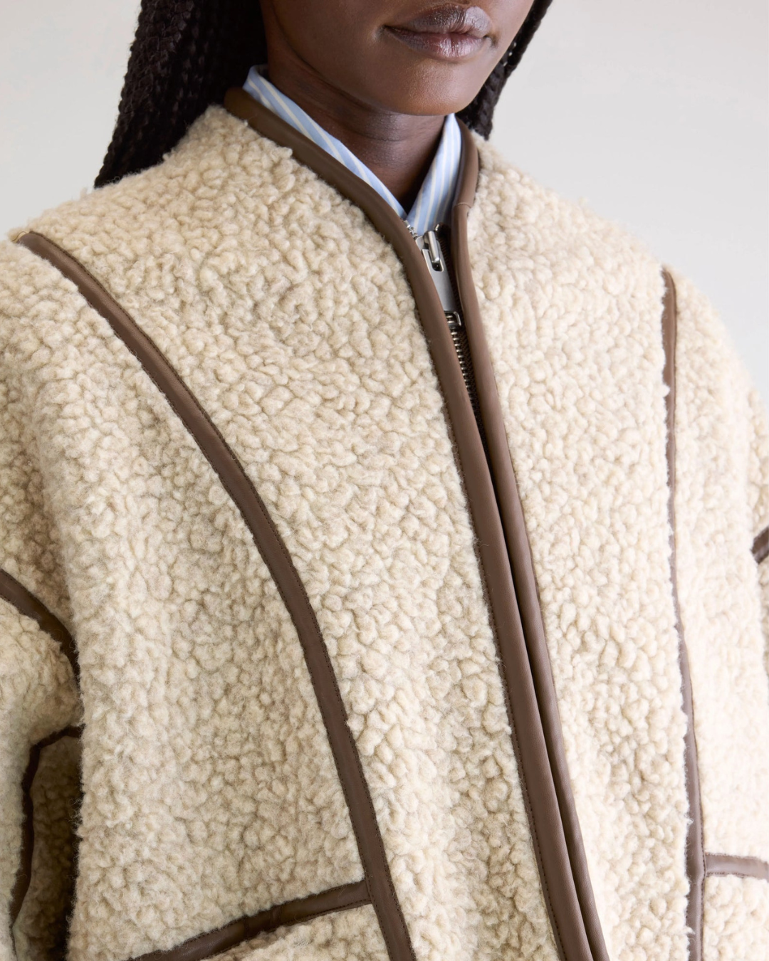 Natural Jina Sherpa Jacket by Bellerose