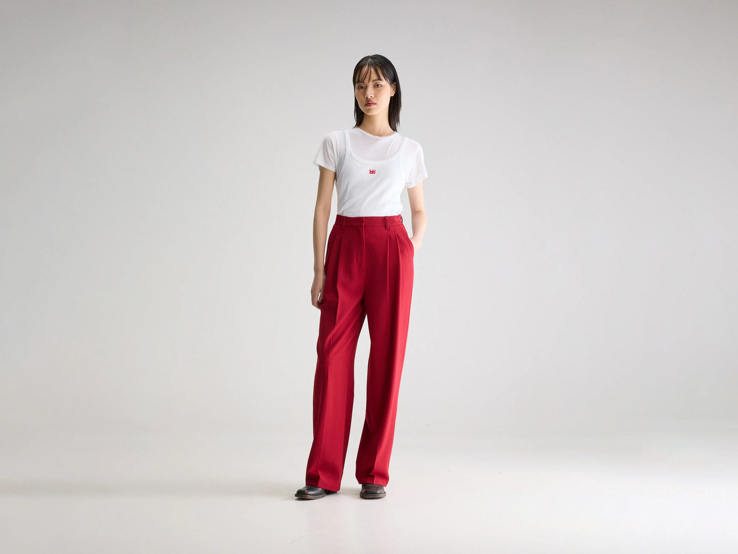 Dominic Trousers in Red Twill by Bellerose