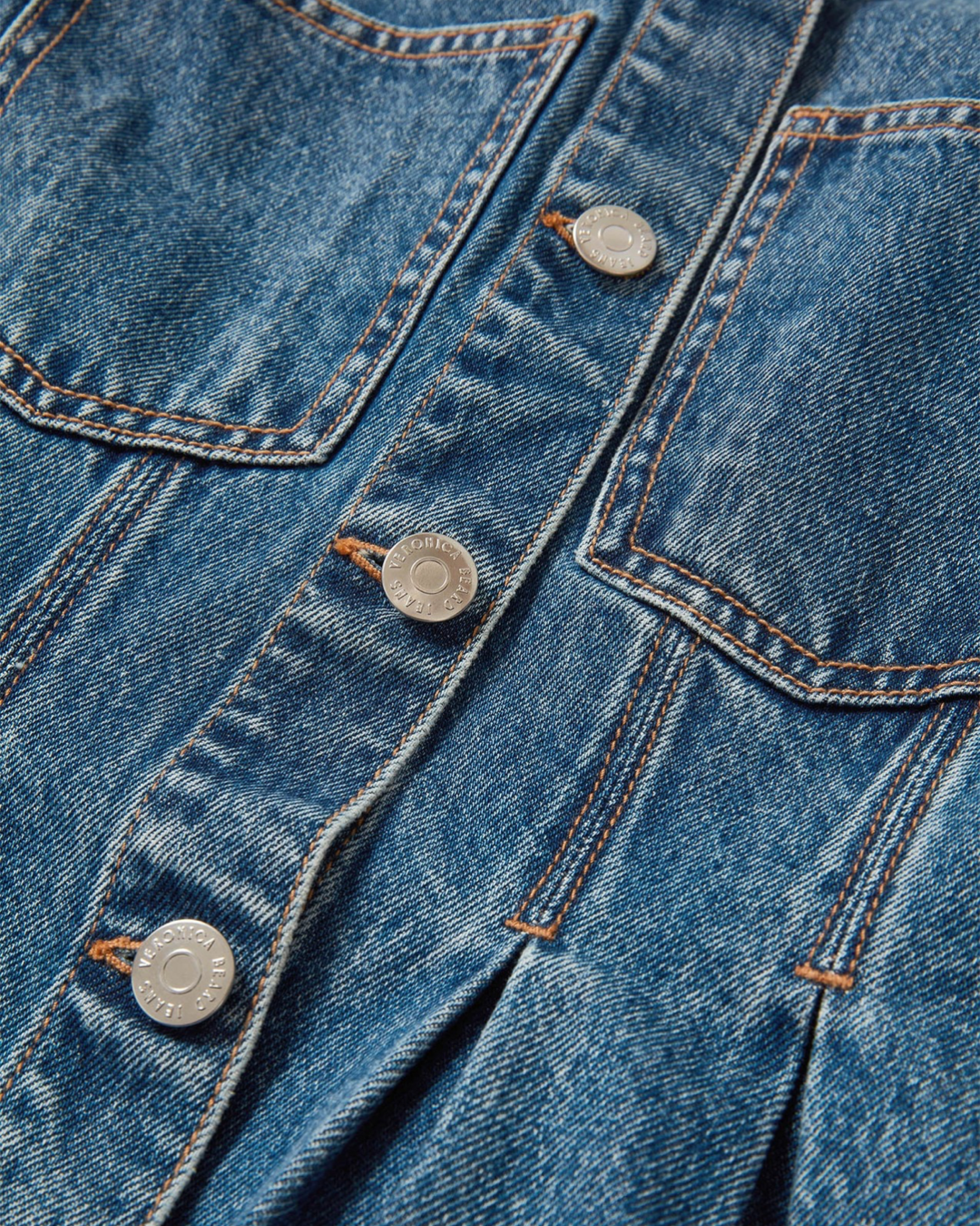 Zahara Peplum Denim Jacket by Veronica Beard