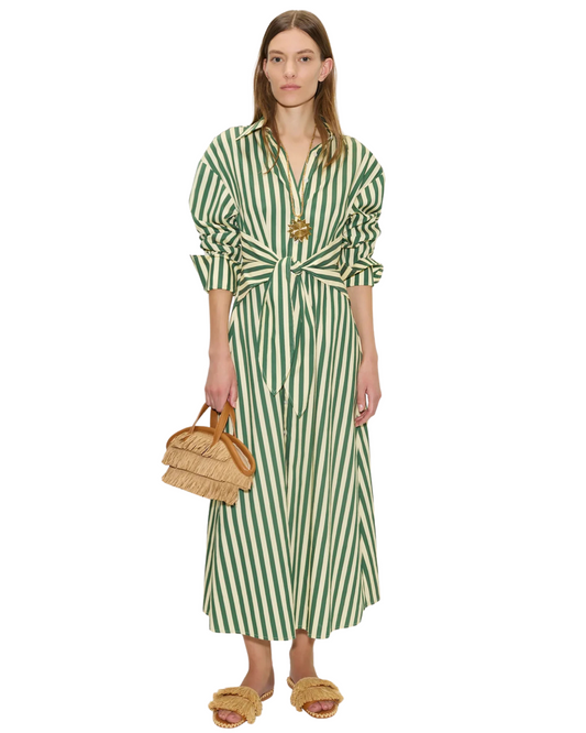 Loch Poplin Maxi Dress in Gummy by Simon Miller