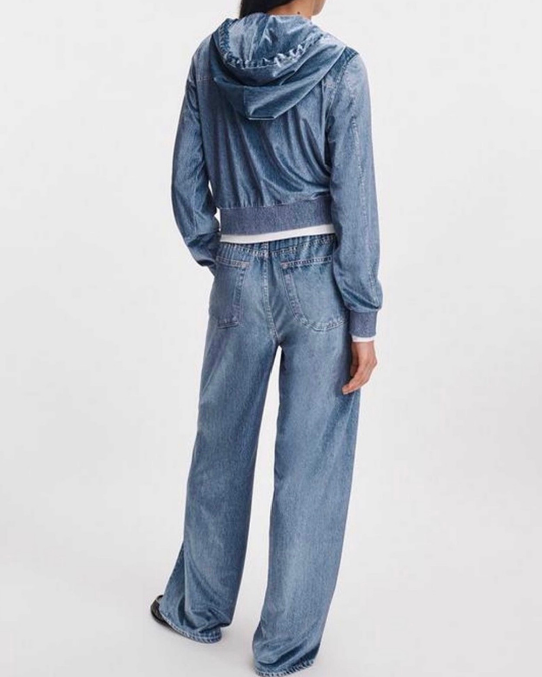 Miramar Velvet Wide Leg Pull On Trousers in Sutton by Rag & Bone