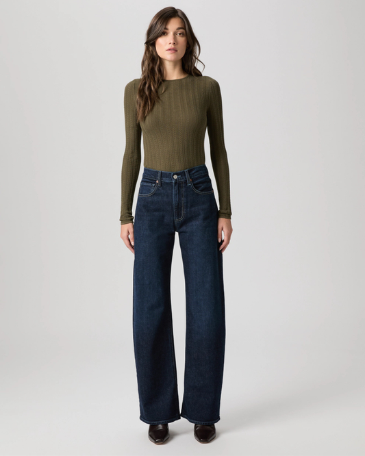Arellia 32” High Rise Barrel Leg Jeans in Dwell by PAIGE