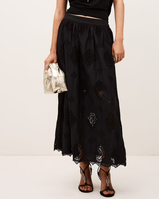 Mono Jupe Skirt in Black by BA&SH