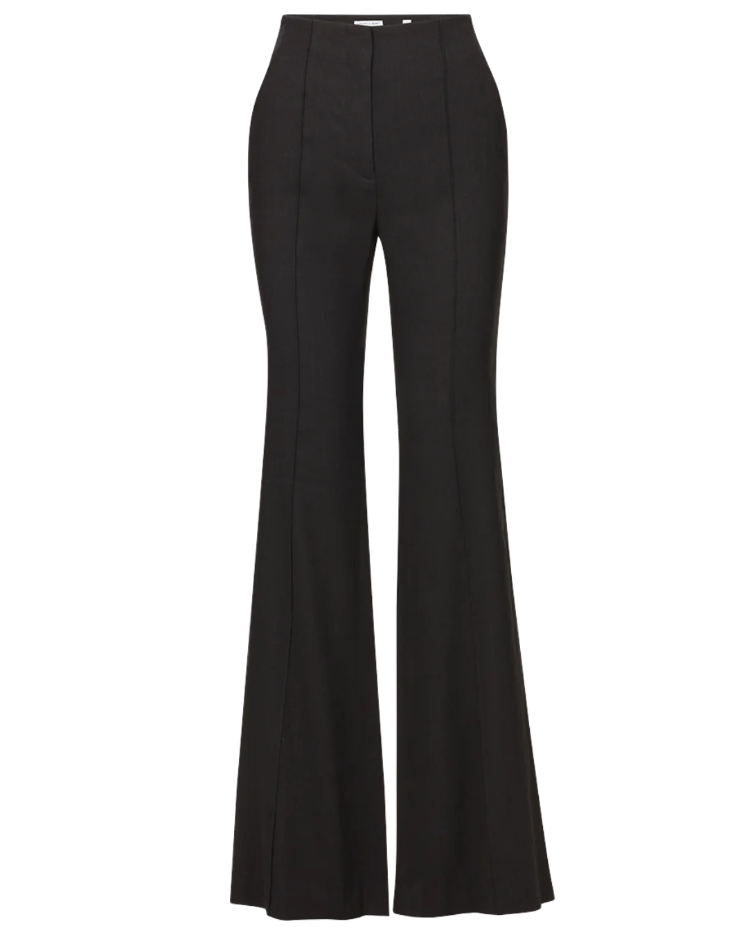 Komi Stretch-Linen Pant in Black by Veronica Beard