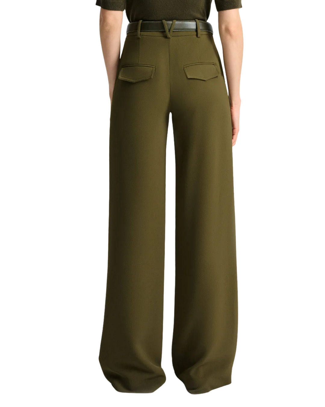 Cole Wide Leg Pant in Cypress by Veronica Beard
