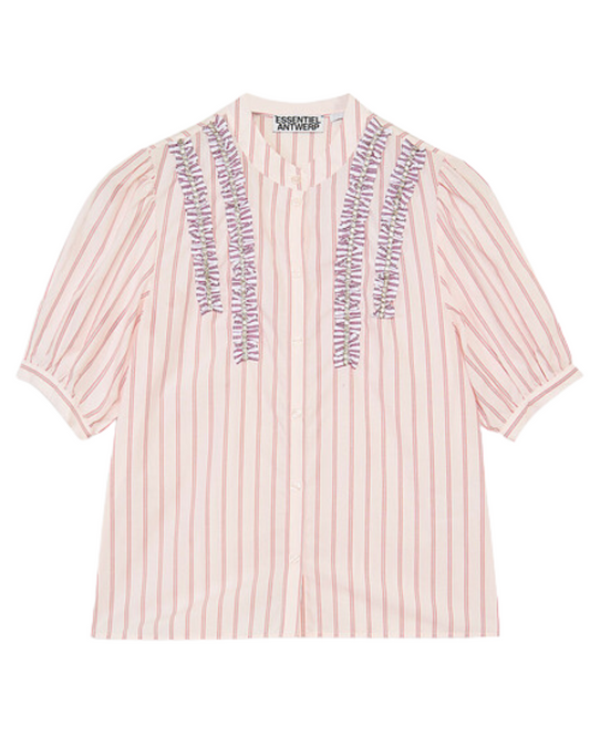 Ifrill Rhinestone Frill Shirt by Essentiel Antwerp