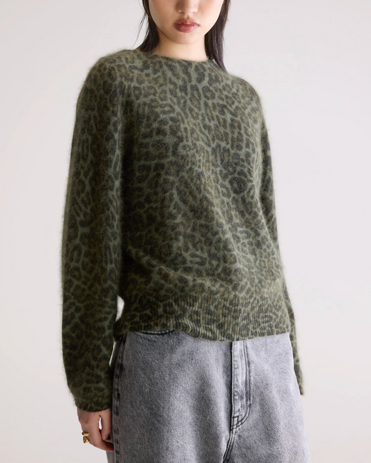 Dioal Leopard Print Sweater by Bellerose