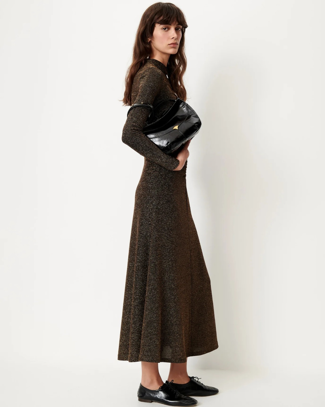 Rita Dress in Night Gold by Sessùn