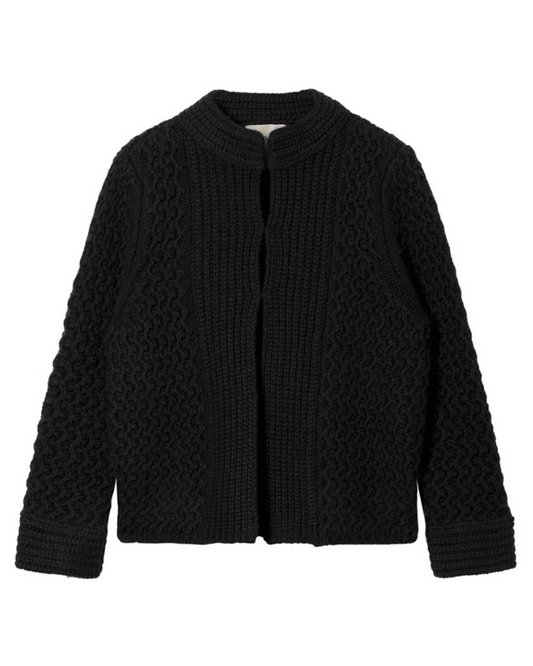 Textured Cardigan in Black by Jumper 1234