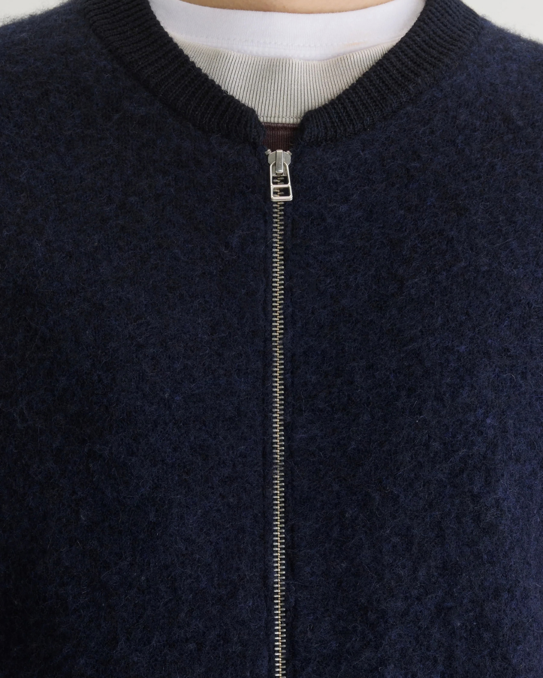Asedi Zip Up Cardigan in Navy by Bellerose