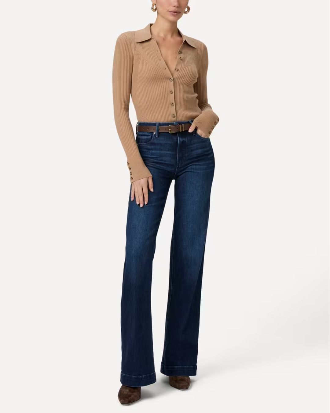 Leenah 32” Slim Wide Leg in Venetian Breeze by PAIGE