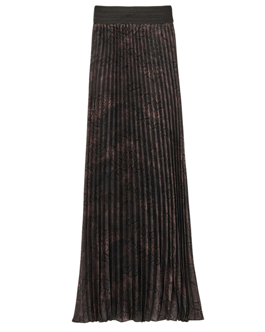 Howie Maxi Skirt in Marron by BA&SH