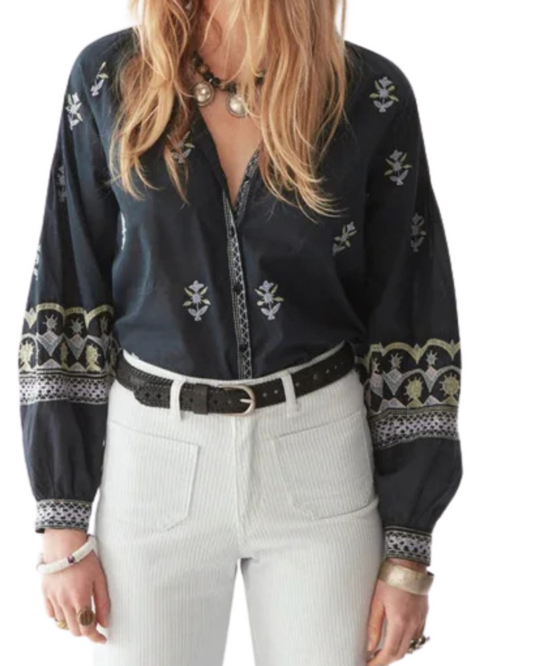 Chandra Blouse in Midnight Wish by Maison Hotel