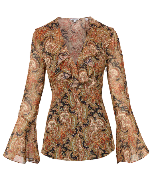 Kyrie Silk Top by Veronica Beard