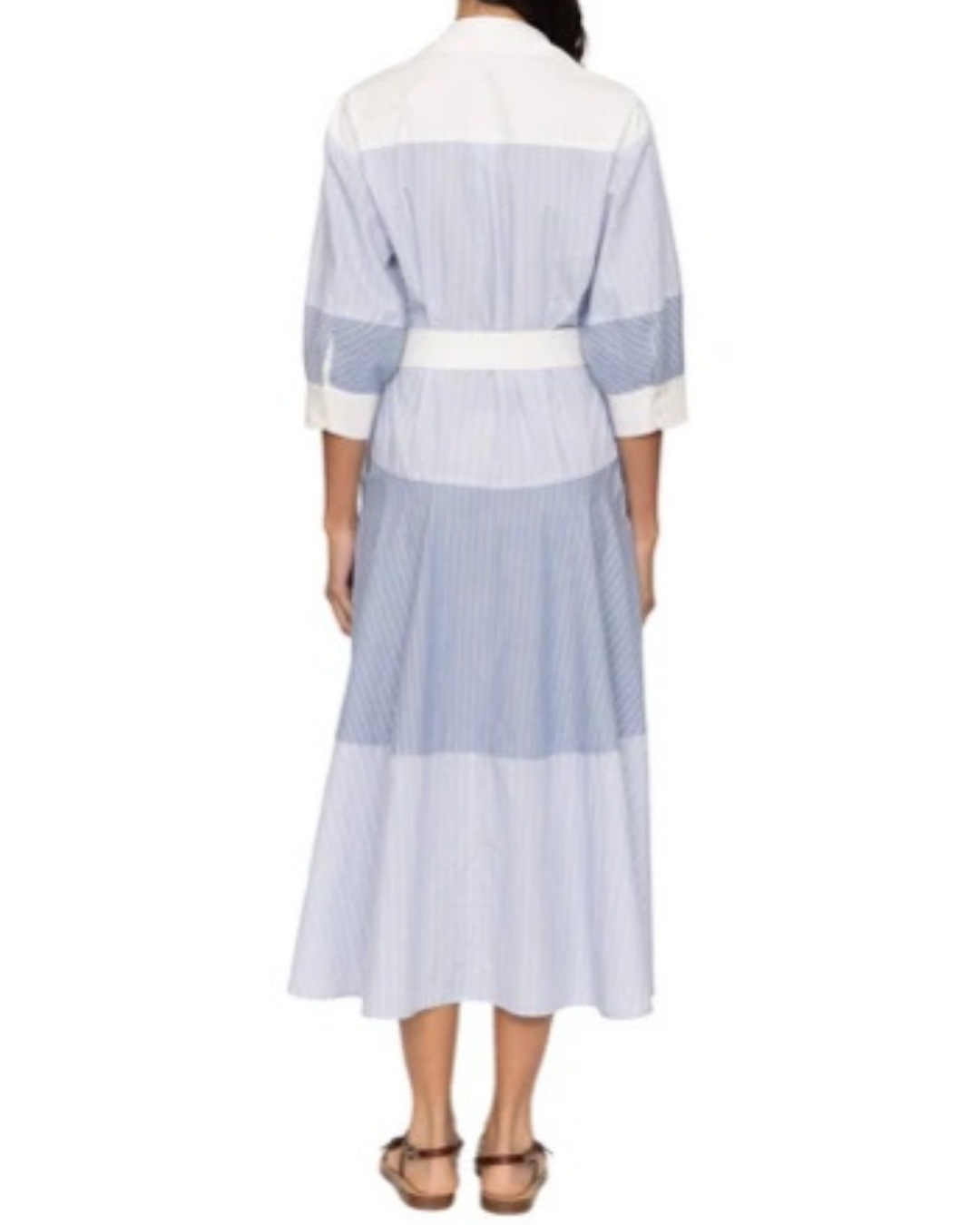 Helmi Striped Shirt Dress in Blue by Sea New York