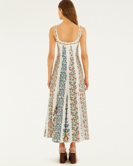 Fruit Beauty Maxi Dress in Off White by FARM Rio