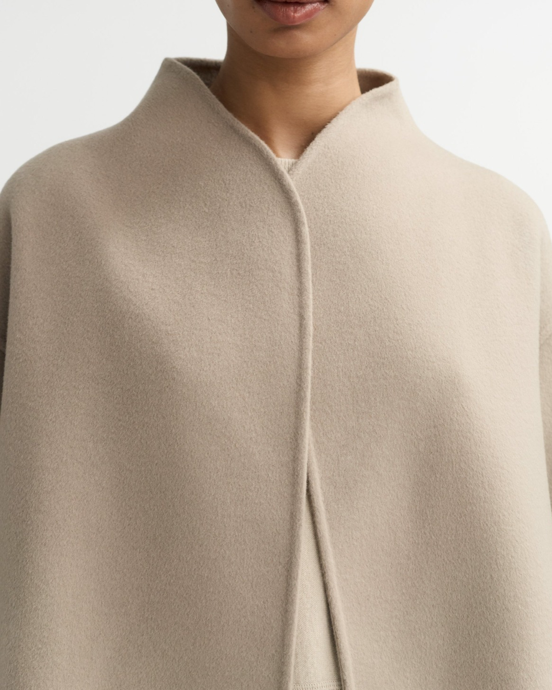Short Jacket in Dark Sand by SOFT GOAT