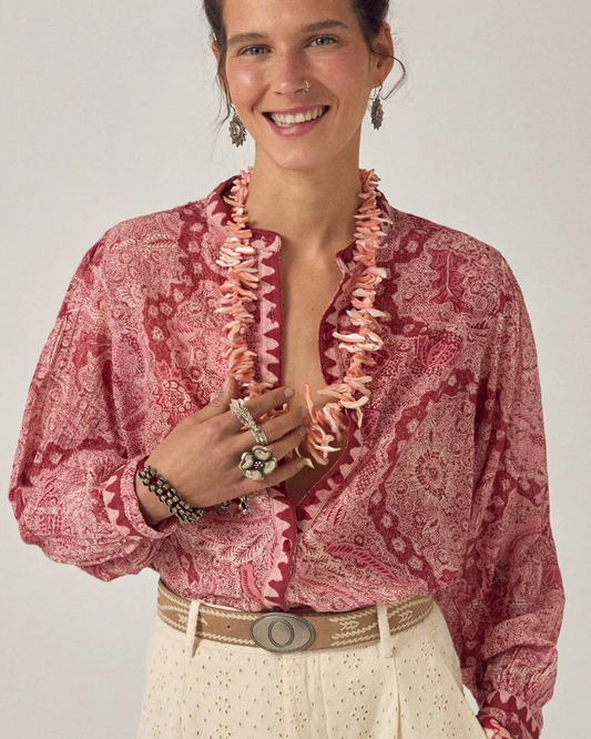 Gaia Blouse in Volcano by Maison Hotel