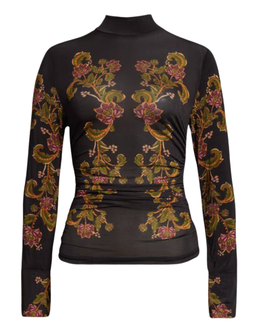 Black Ravenala Jersey Blouse by FARM Rio